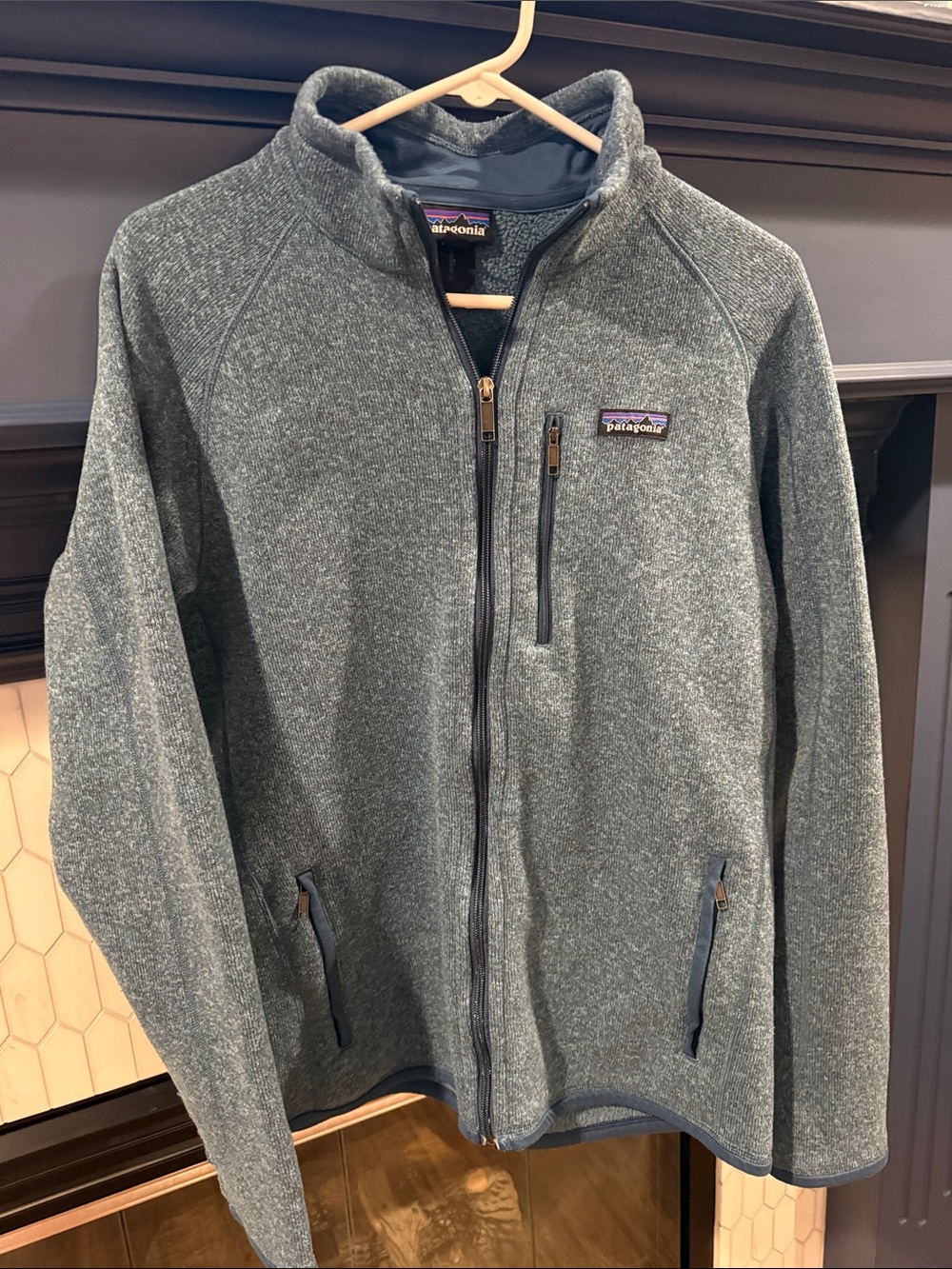 Patagonia Better Sweater Full Zip Jacket Railroad Blue Men’s Large L